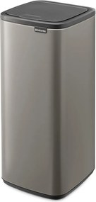 Cestino per la spazzatura grigio in acciaio touch 30 l Bo Touch – Brabantia