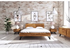 Letto matrimoniale in rovere 200x200 cm Golo 2 - The Beds