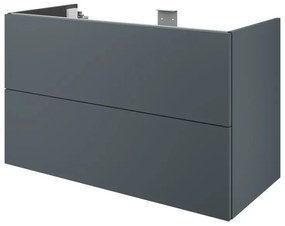 Mobile da bagno sotto lavabo SENSEA Neo laccato lucido L 105 x H 64 x P 48 cm 2 cassetti, lavabo non incluso