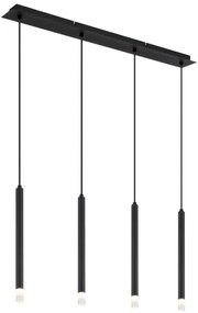 Globo 15629-4 - Lampadario a sospensione con filo BLAKE 4xG9/4W/230V nero
