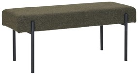 Panchina verde scuro in tessuto bouclé Swindon - House Nordic