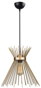 Lampada a sospensione in metallo color oro Izmir - Squid Lighting