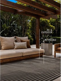 Tappeto da interno/esterno nero/color crema 120x170 cm Haringey Linley – Ted Baker