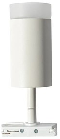 Faretto moderno con anello bianco per sistema a binario monofase GU10 50mm - Iconic Jeana