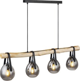 Lampada APP1775-4CP WOOD GREY