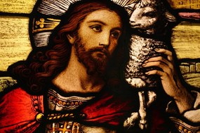 Stampa su tela – Gesù con agnello