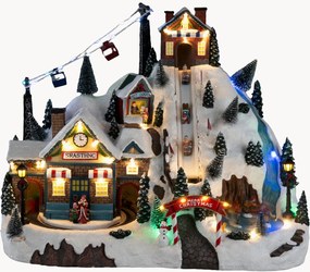 Decorazione natalizia a LED con funzione timer Ski Slope