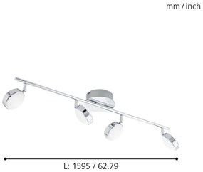 Eglo 95632 - Faretto LED SALTO 4xLED/5,4W/230V