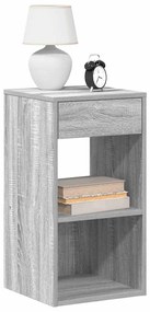 Comodino Con Cassetto Grigio Sonoma 35x34x66,5 Cm /
