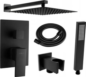 Mexen Uno DR02 set doccia ad incasso, nero - 71435DR02-70