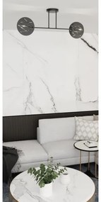 Lampadario a sospensione con supporto rigido FRICK 2xE27/15W/230V nero