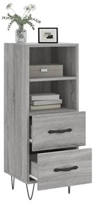 Credenza grigio sonoma 34,5x34x90 cm in legno multistrato