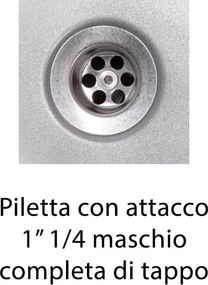 Fontana a Parete da Giardino con Rubinetto Belfer 42/PRX Antracite...