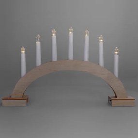 Brilagi - Candelabro natalizio a LED 7xLED/2xAA 28x45 cm