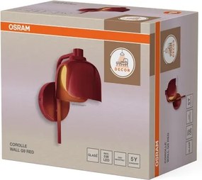 Osram - Lampada da parete DECOR COROLLE 1xG9/20W/230V rossa