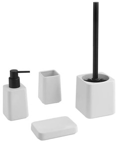 Sapho - Set bagno 4 pezzi bianco/nero