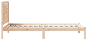 Giroletto extra lungo senza materasso 100x220 cm legno massello