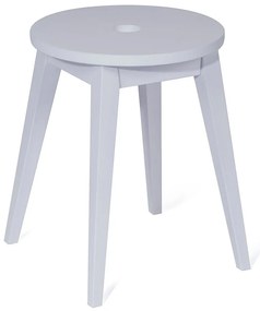 Sgabello in legno di gomma bianco Club - Bonami Essentials