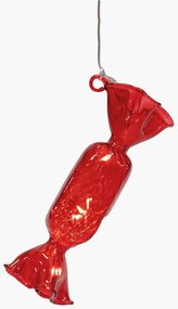 Decorazione natalizia luminosa rossa a sospensione ø 1,5 cm Hannah – Sirius